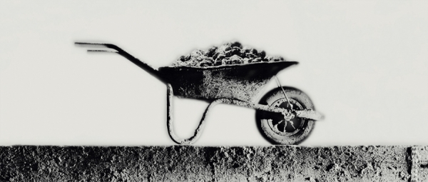 Photograph Chris Bailey Wheelbarrow on One Eyeland